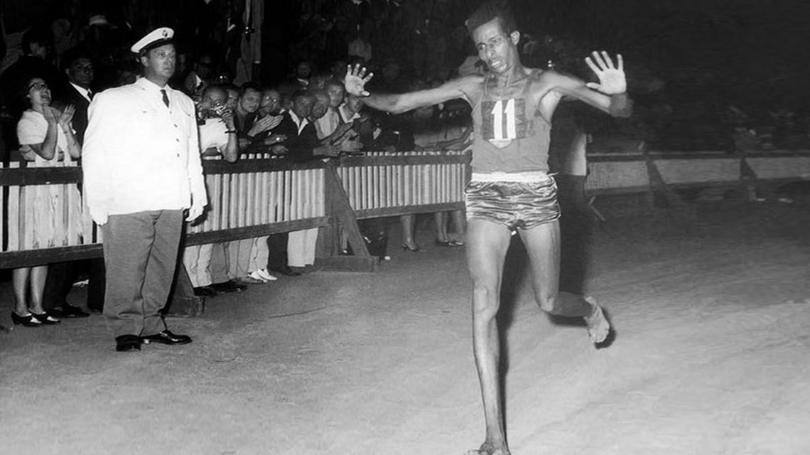 abebe bikila, olimpiadi di roma 1960